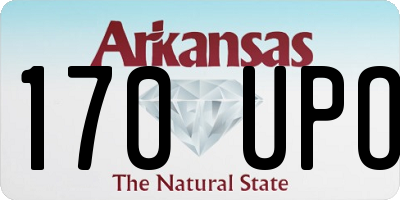 AR license plate 170UPO