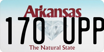 AR license plate 170UPP