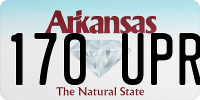 AR license plate 170UPR