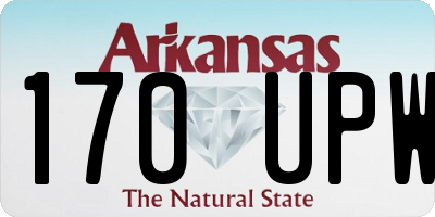 AR license plate 170UPW