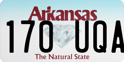 AR license plate 170UQA