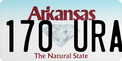 AR license plate 170URA