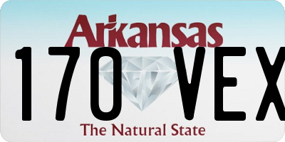 AR license plate 170VEX
