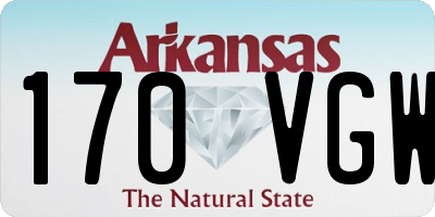 AR license plate 170VGW
