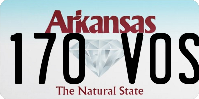 AR license plate 170VOS