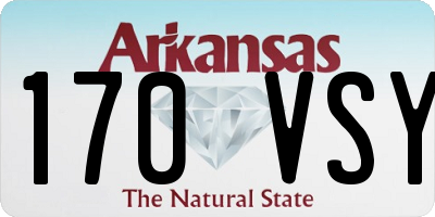 AR license plate 170VSY