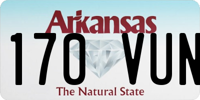 AR license plate 170VUN