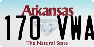 AR license plate 170VWA
