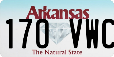 AR license plate 170VWC