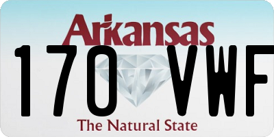 AR license plate 170VWF