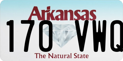 AR license plate 170VWQ