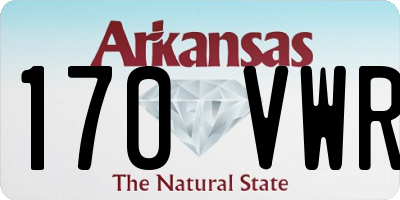 AR license plate 170VWR
