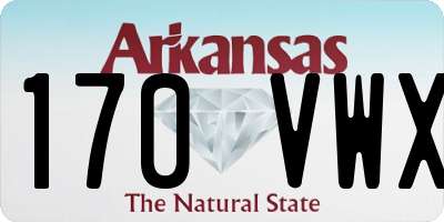 AR license plate 170VWX