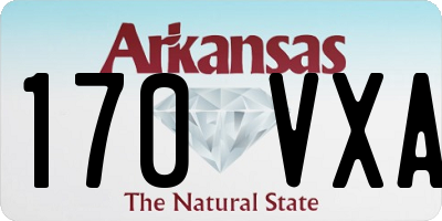AR license plate 170VXA