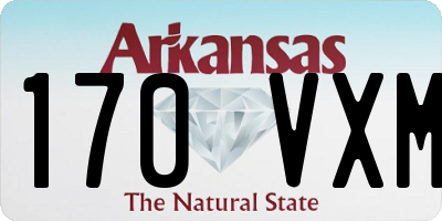 AR license plate 170VXM