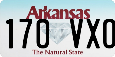 AR license plate 170VXO