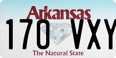 AR license plate 170VXY