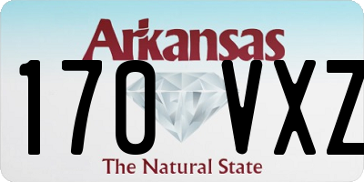 AR license plate 170VXZ