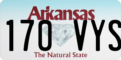 AR license plate 170VYS