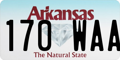 AR license plate 170WAA