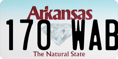 AR license plate 170WAB