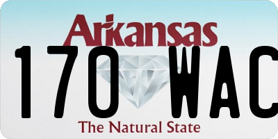 AR license plate 170WAC