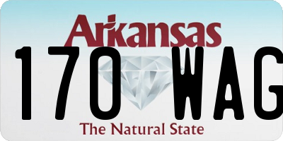 AR license plate 170WAG