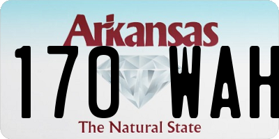 AR license plate 170WAH