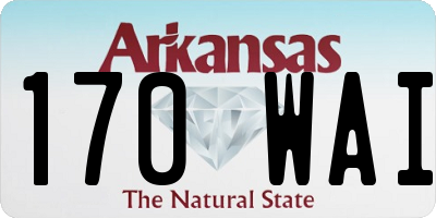 AR license plate 170WAI
