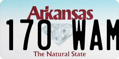 AR license plate 170WAM