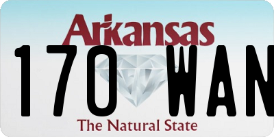 AR license plate 170WAN