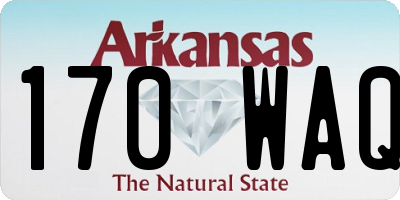 AR license plate 170WAQ