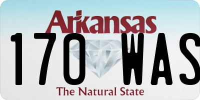 AR license plate 170WAS