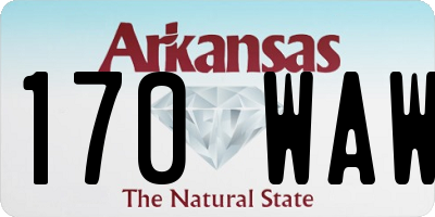 AR license plate 170WAW