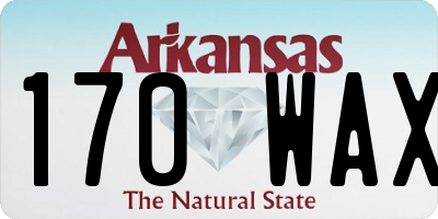 AR license plate 170WAX