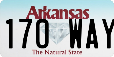 AR license plate 170WAY