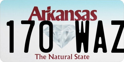 AR license plate 170WAZ