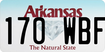 AR license plate 170WBF