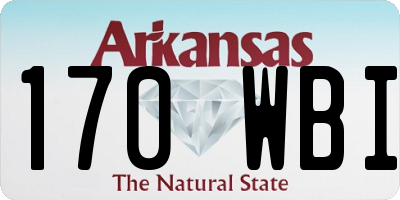 AR license plate 170WBI