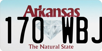 AR license plate 170WBJ