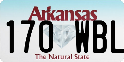 AR license plate 170WBL