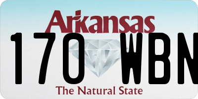 AR license plate 170WBN