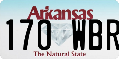 AR license plate 170WBR