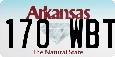 AR license plate 170WBT