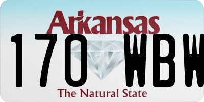 AR license plate 170WBW