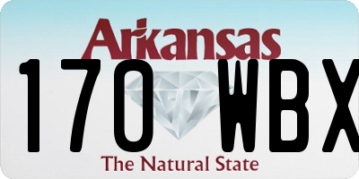 AR license plate 170WBX