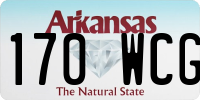 AR license plate 170WCG