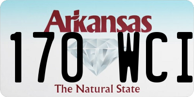 AR license plate 170WCI