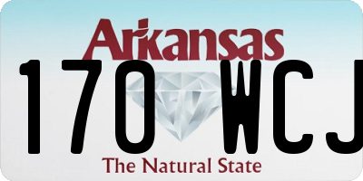 AR license plate 170WCJ