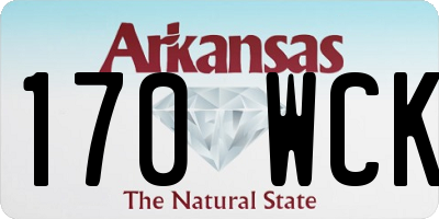 AR license plate 170WCK
